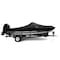 Eevelle Boat Cover ALUMINUM FISHING High Windshield, Outboard Fits 18ft 6in L up to 96in W Black SFAFH1896B-BLK - alternate 1